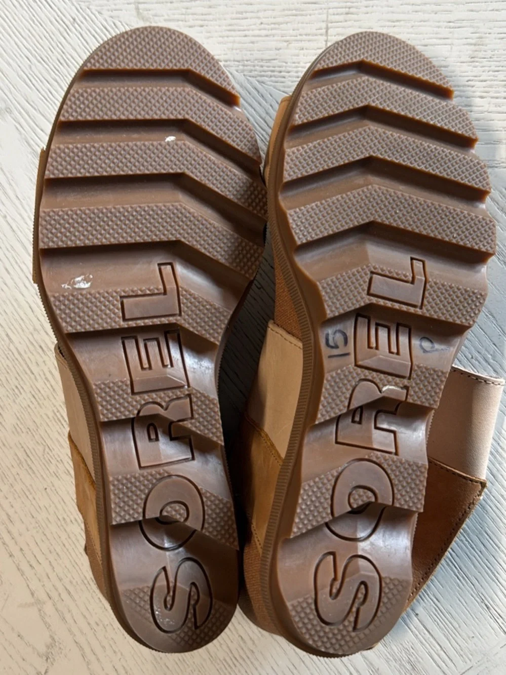 Sorel Women's Joanie II Slingback Wedge- Camel Brown size 11